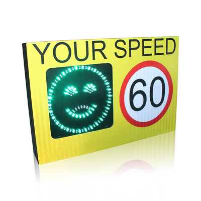 Road Safety Equipment 2 Digit Solar Traffic Speed Sign For Highway
