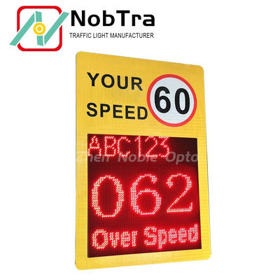 Radar Speed Signs Speed Aware Radar Speed Signs Weatherproof IP54 Iron Material Traffic Management Tool for Speed Regulation