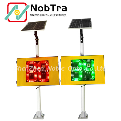 CE Certified Solar Radar Traffic Signal IP54 Weatherproof Beacon System