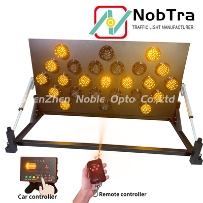 LED Arrow Board With 500 Meter Visibility Solar Powered For Emergency Roadside Assistance