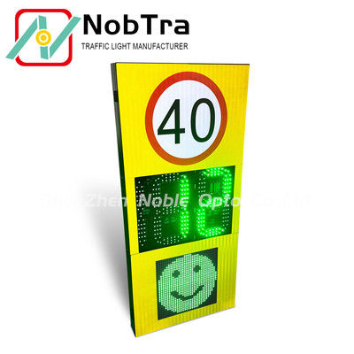 Weatherproof IP 54 Radar Feedback Sign Solar Including Lithium Battery and Solar 12V or AC 220V Power Source Ensuring Outdoor