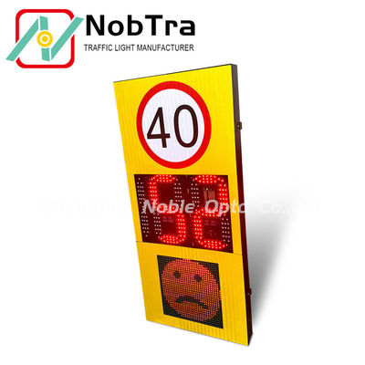 Weatherproof IP 54 Radar Feedback Sign Solar Including Lithium Battery and Solar 12V or AC 220V Power Source Ensuring Outdoor